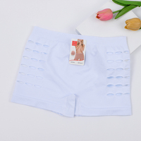 Shorts Boxers Sans Coutures Marque UOKIN pour Femmes, Couleur Unie, Design Creux Sexy, Sous-vêtements de Sport Yoga Sans Étiquette en Polyamide