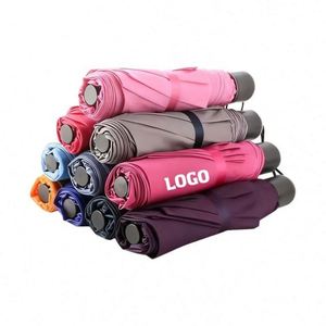 <b>Sunscreen</b> Anti Three-Fold Rain Sun Automatic Control Folding Uv Umbrella With Logo Custom Promotional Gifts - Product Image 1