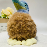 En stock : Peluche unique d'oiseau Dodo bleu moelleux, animal préhistorique, pour décoration, porte-clés ou pendentif