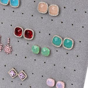 <span class=keywords><strong>Porte</strong></span>-<span class=keywords><strong>boucle</strong></span> <span class=keywords><strong>d</strong></span>'<span class=keywords><strong>oreille</strong></span> de haute qualité présentoir de bijoux en velours gris présentoir de bijoux de fabrication à la main - Product Image 5