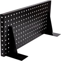 Étagère murale robuste en fer pour panneau rainuré, 24 pouces, pour usage commercial et garage, installation à visser intégrée