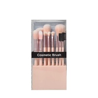 Ensemble de 14 pinceaux cosmétiques professionnels en fibres synthétiques pour le visage, avec logo personnalisé, pour anticernes, poudre, fond de teint, blush et fard à paupières