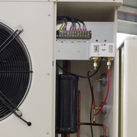 Unité de condensation pour entrepôt frigorifique avec compresseur à spirale fermé, ailettes en feuille d'aluminium dorée, moteur Copeland, capacité de refroidissement de 13 kW, pour viande de poulet