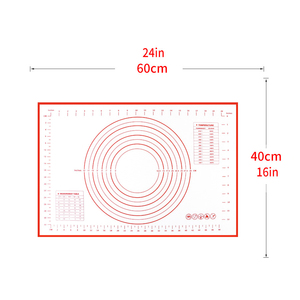 Venda quente Antiderrapante Silicone Pastelaria Mat Extra Grande Fibra De Vidro Mat Knetmatte Multi Tamanho Cozinha Amassar Esteira De Cozimento - Product Image 4