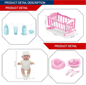 <span class=keywords><strong>Lit</strong></span> de poupée <span class=keywords><strong>pour</strong></span> bébé avec musique, jouets et 4 sons IC et fonction pipi - Product Image 3