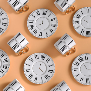 Tazza da tè in ceramica piattino <span class=keywords><strong>orologio</strong></span> numero Design manico in oro tazze da caffè Espresso in porcellana di lusso moderne tazze da caffè turco - Product Image 3