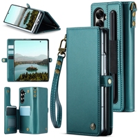 2025 baru Caseme C22 casing ponsel dompet kulit PU Flip dengan tempat kartu casing penutup pelindung untuk Samsung Galaxy Z Fold 7 casing