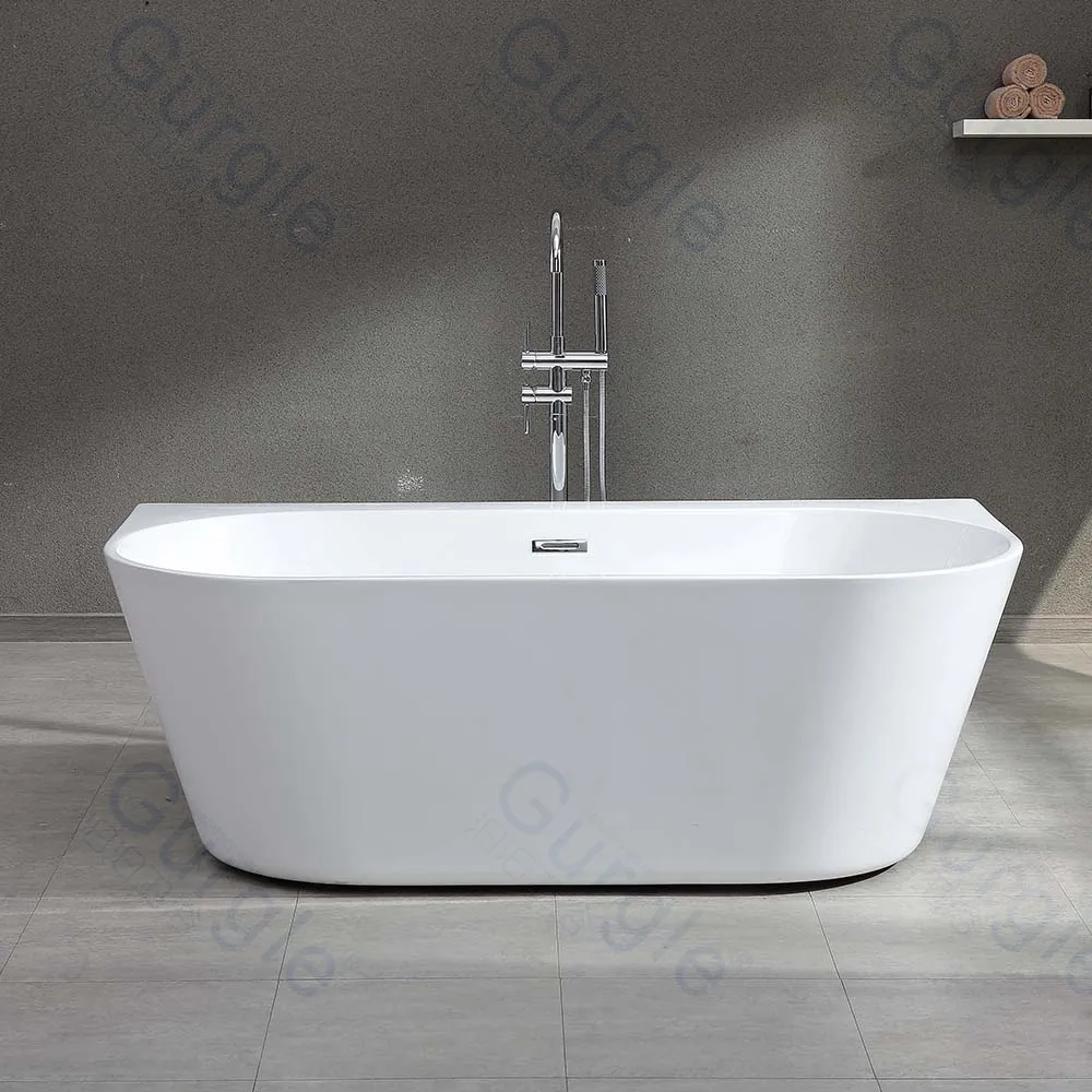 Novo modelo de banheira autônoma de acrílico para vendas diretas da fábrica, banheira interna de superfície sólida