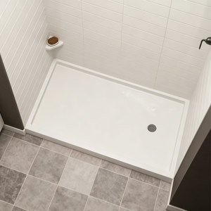 <span class=keywords><strong>Receveur</strong></span> <span class=keywords><strong>de</strong></span> <span class=keywords><strong>douche</strong></span> en pierre artificielle blanche, antidérapant, surface solide - Product Image 2