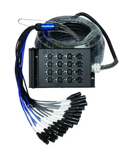 Câble répartiteur multicanal Xlr Y 3 broches Xlr femelle vers mâle De Power Dmx Snake Audio Cable 4 8 12 16 24 32 48 canaux
