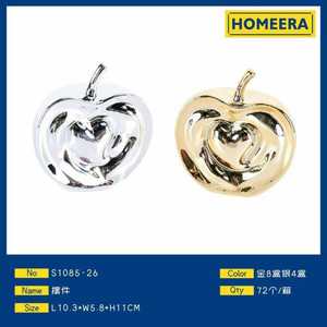 Apple in ceramica all'ingrosso decorazioni in oro colori argento stile semplice arte per la decorazione della casa occasioni di compleanno - Product Image 1