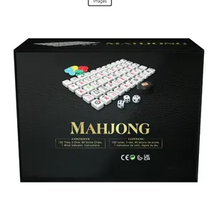 Customized Printing Melamine Mahjong Tile Set Classic Strategy Game For Kids Families And Adults Ages 8 And Up
