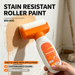 Pintura en rollo todo en uno para renovación de paredes del hogar, pintura en rollo inodora para interiores para reparaciones domésticas - Product Image 4