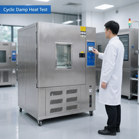 Cámara de Prueba de Temperatura y Humedad Cíclica, Cámara de Prueba Climática de Calor y Humedad con Controlador de Pantalla Táctil para IEC 60068