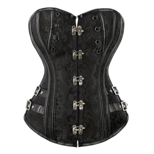 Corsetto Sexy con ricamo a catena con corsetto Steampunk floreale in Lingerie gotica da donna corsetto <span class=keywords><strong>taglie</strong></span> <span class=keywords><strong>forti</strong></span> - Product Image 1
