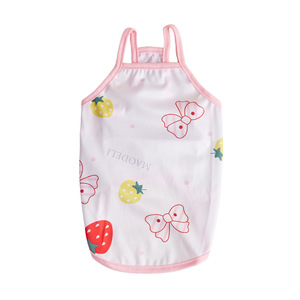 Débardeurs d'été fins pour chats et chiens, fabriqués sur mesure par l'usine source, vêtements pour Bichon Frise, vêtements pour animaux de compagnie à imprimé dessin animé - Product Image 5