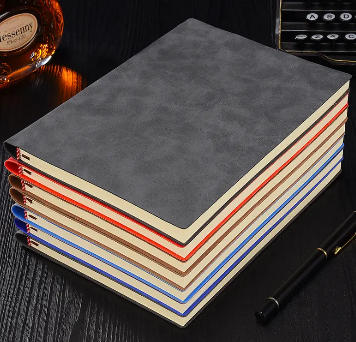Wholesales Printing Custom PU Leather Diary NoteBook with Pen Customized Logo 80/10/120 Sheets Journal