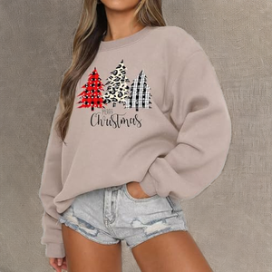 Sweat-shirt imprimé à col rond et manches courtes pour femme, collection hiver JAC22 DZ54182, tricoté, anti-boulochage, avec logo frontal et fermeture éclair - Product Image 2