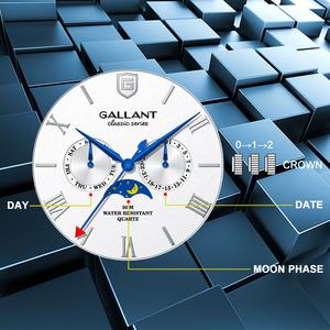 Galant Oem Japan Movt Custom Brand uomo orologio da polso fase lunare - Product Image 6