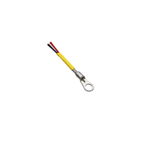 Capteur de température à thermistance NTC avec borne à anneau, câble jaune, 10kΩ 100kΩ, pour pack de batteries, CVC industriel