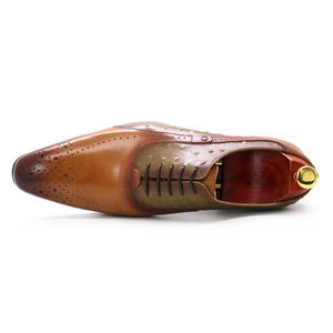 Chaussures habillées décontractées pour hommes en brocart, best-seller, à enfiler, pour l'automne, pour affaires et soirées, en cuir véritable multicolore, antidérapantes et légères - Product Image 5