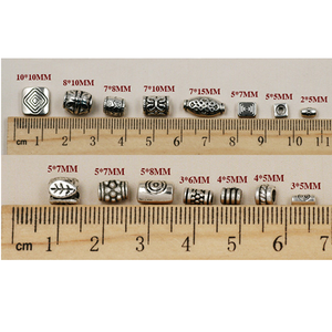 En gros pas cher perle de stockage en ligne pour bracelet en perles de rocaille en argent Tibétain hama logo personnalisé en métal perles pour la fabrication de bijoux - Product Image 5