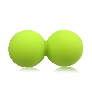 Venta al por mayor de fábrica: Bolas de masaje con forma de cacahuete con logo personalizado, rodillos de masaje de doble cabezal duros para masaje corporal y de espalda. - Product Image 4