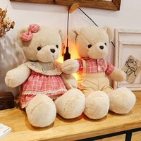 Ours en peluche créatifs super doux en gros, jouets en coton PP, anti-stress, grands ours en peluche pour couple, cadeau unisexe