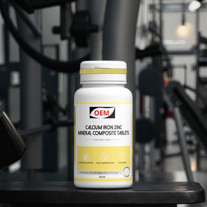 Suplemento Herbal Fabricante OEM Tabletas Masticables de Calcio, Zinc y Hierro de Alta Potencia, Suplemento Natural de Vitaminas y Minerales - Product Image 1