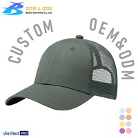 Gorra Trucker Snapback de Alta Calidad para Hombre, Diseño 2026 B&X OEM, de Algodón Liso con Paneles Bordados, Gorras de Béisbol con Logotipo Personalizado