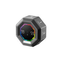 Minuteur numérique à bascule magnétique avec logo personnalisé, affichage LCD visuel, compte à rebours pour enfants, idéal pour l'étude et la méthode Pomodoro