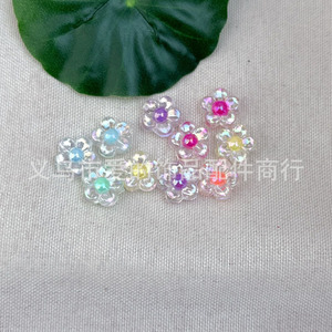 Perles acryliques rondes transparentes, couleur AB irisée, pour la fabrication de bijoux, perles en vrac, été 2021, origine Yiwu - Product Image 4
