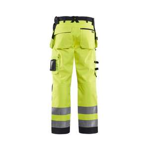 BLAKLADER - 156725173399D108 Pantalon d'artisan Softshell haute visibilité Jaune/Noir-EAN 7330509405888 HI-VIS WORKWEAR - Product Image 2