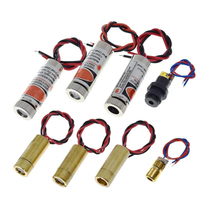 Module laser rouge 650nm 5mW (point/ligne/croix) avec lentille en verre, tête de diode focalisable et réglable - T135 Conforme ROHS3