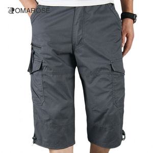 Venta al por mayor de los hombres de cintura elástica pantalones Cargo Plus tamaño de los hombres pantalones cortos de trabajo al aire libre Pantalones cortos de carga para los hombres con logotipo personalizado - Product Image 6