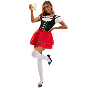 Disfraz de Oktoberfest para mujer, vestido sexy de cerveza bávara, traje para fiesta de Carnaval y Halloween - Product Image 1