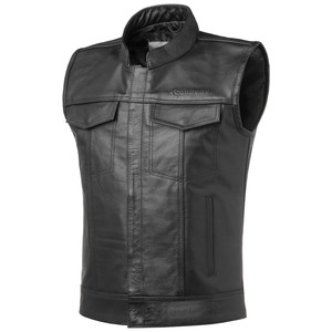 Gilet de moto en cuir Carburo Cruise Noir S - Product Image 1