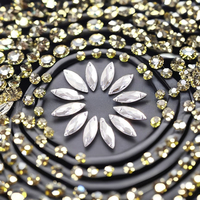 Marquise forme clair acrylique strass taille 7*21MM perles à coudre en vrac pour vêtements chaussures ongles accessoires