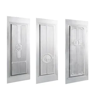 Placas de metal de diseño en relieve de piel de puerta de acero estampado Qichang para puertas y ventanas de entrada para el hogar