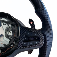 Volant de voiture personnalisé en fibre de carbone semi-perforé en cuir pour BMW G87 G80 G90 G82 G38 G30 G31 G20 G21 G12 G10 G05 G06
