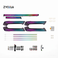 Kit d'éclairage d'ambiance dynamique ZYCELA pour Prado 2010-2019, nouvelle version, éclairage intérieur, commande par bouton, éclairage de pied LED, décoration, 12V, garantie 1 an
