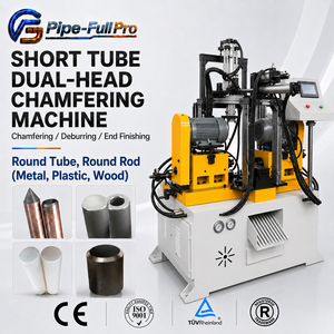 Máquina CNC de Doble Cabezal para Biselado de Precisión en Barras Redondas y Tubos en el Procesamiento de Ferretería - Product Image 1