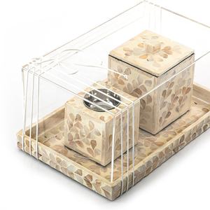 Plateau d'incrustation de serpillière de haute qualité fabriqué à la main du Vietnam avec Contact en bois religieux acrylique MDF - Product Image 3