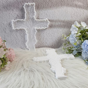 Moules de coulée en résine faits à la main pour bricolage ornements décoratifs Ins Style Silicone croix moule X0316 - Product Image 2