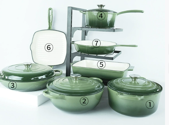 Vert- ensemble 7 pièces