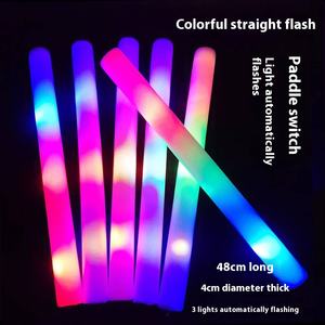カラフルなLED電子グロースティックバー大型コンサートフラッシュスティックカスタムロゴ印刷スポンジフォームプロモーションパーティー用品 - Product Image 5