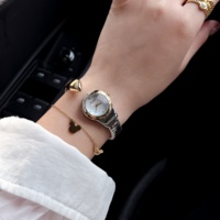 Montre à quartz pour femme Scottie 9836, cadran rond en nacre, bracelet élastique en forme de serpent, élégante, luxueuse, cadeau personnalisé