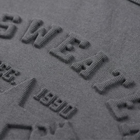 T-shirts Homme de Haute Qualité 100 % Coton avec Logo Gaufré Design 3D, Personnalisables et Brodés