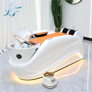 <span class=keywords><strong>Mobilier</strong></span> de salon de beauté de luxe : Lit de lavage électrique inclinable <span class=keywords><strong>avec</strong></span> fonction <span class=keywords><strong>spa</strong></span> capillaire et soin du visage - Product Image 1