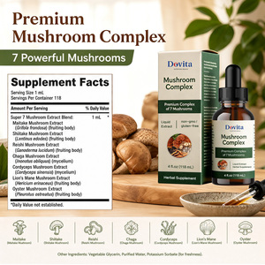 Extrait Liquide de Champignons 10-en-1 ODM d'Usine Américaine, Gouttes Sublinguales Végétaliennes Sans Alcool, Mélange Certifié GMP de Crinière de Lion - Product Image 2